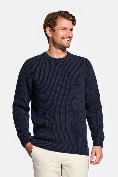 black blue men's knitted jumper | MR MARVIS