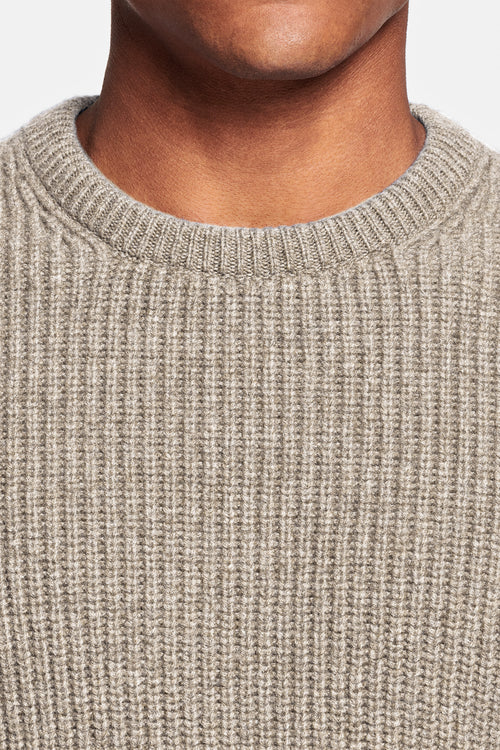 mid brown men's knitted jumper | MR MARVIS