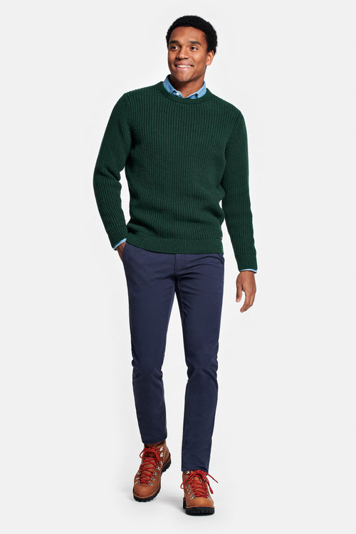 dark green men's knitted jumper | MR MARVIS