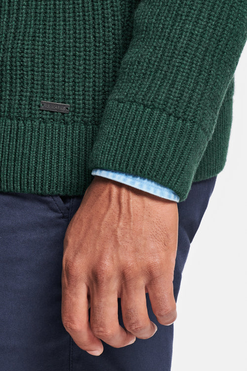 dark green men's knitted jumper | MR MARVIS