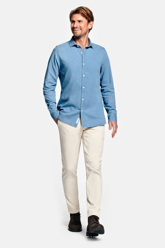 light blue men's denim shirt | MR MARVIS