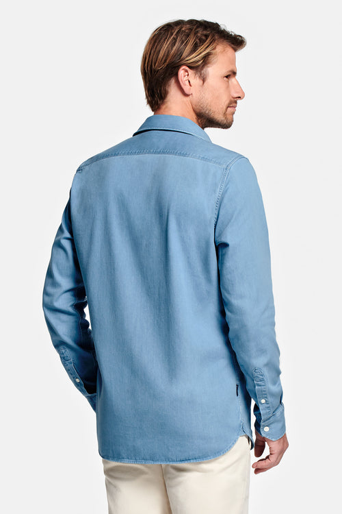 light blue men's denim shirt | MR MARVIS