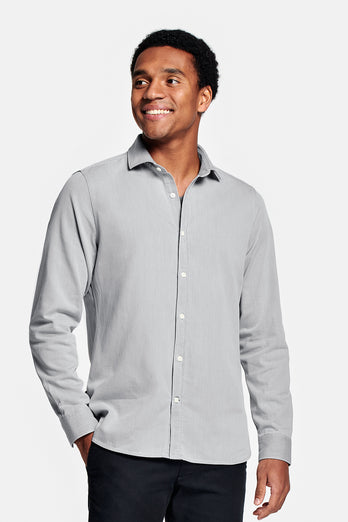 light grey men's denim shirt | MR MARVIS