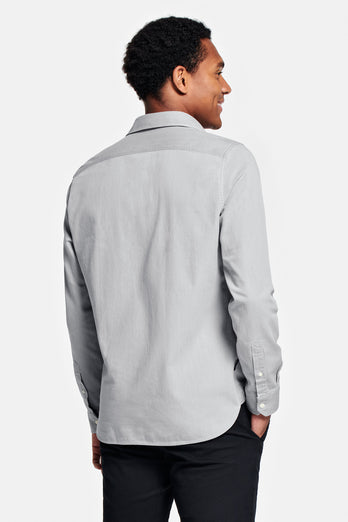 light grey men's denim shirt | MR MARVIS