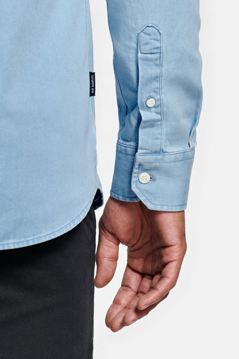 ultra light blue men's denim shirt | MR MARVIS