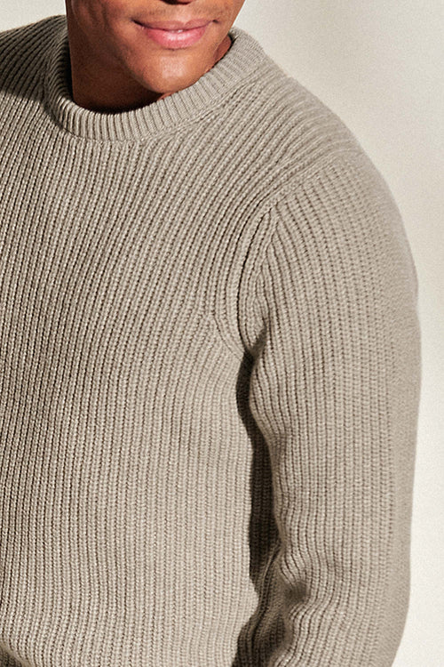 mid brown men's knitted jumper | MR MARVIS