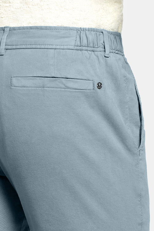 grey blue heavy stretch cotton men's trousers | MR MARVIS