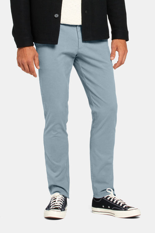 grey blue heavy stretch cotton men's trousers | MR MARVIS