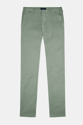 green heavy stretch cotton men's trousers | MR MARVIS