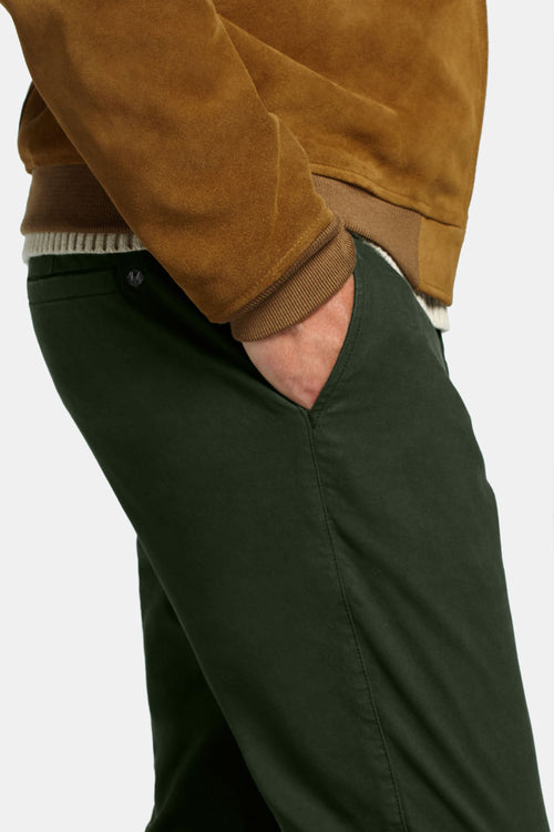 dark green heavy stretch cotton men's trousers | MR MARVIS