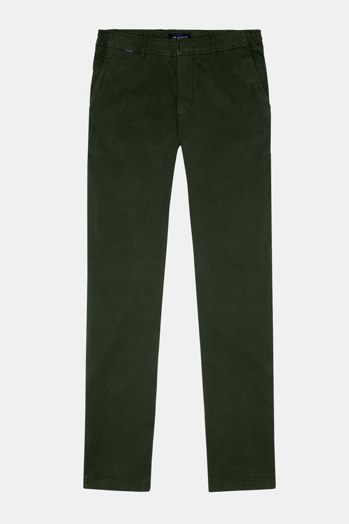 dark green heavy stretch cotton men's trousers | MR MARVIS