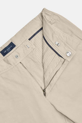 beige heavy stretch cotton men's trousers | MR MARVIS