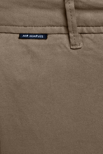 brown heavy stretch cotton men's trousers | MR MARVIS