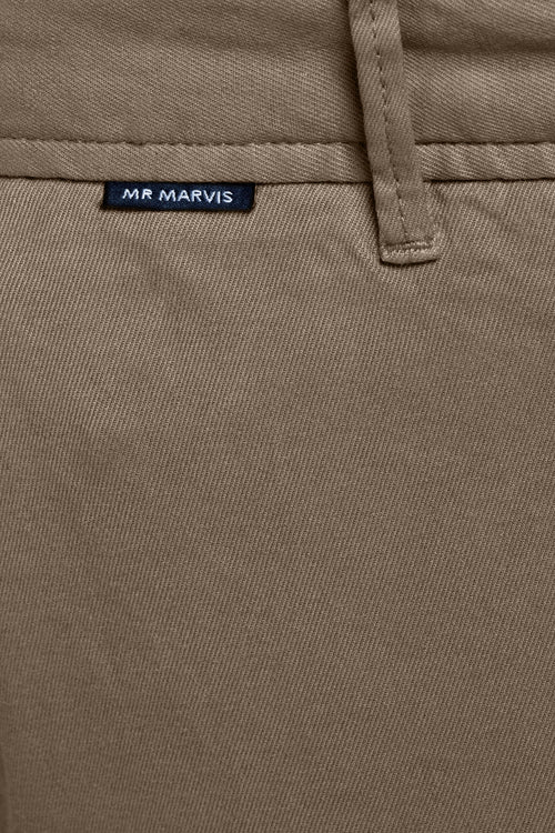 brown heavy stretch cotton men's trousers | MR MARVIS