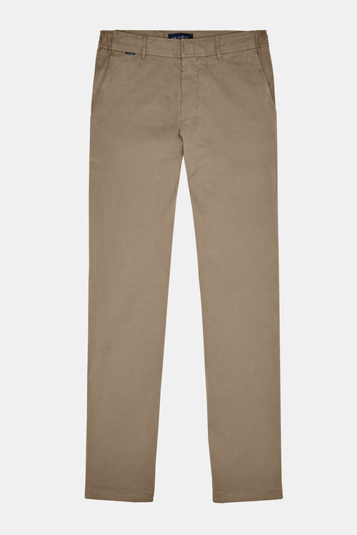 brown heavy stretch cotton men's trousers | MR MARVIS