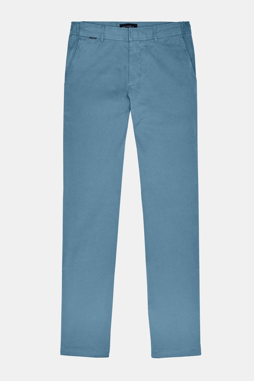 blue heavy stretch cotton men's trousers | MR MARVIS