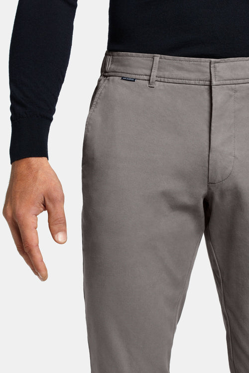 mid grey heavy stretch cotton men's trousers | MR MARVIS