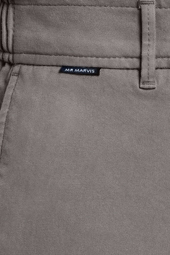 mid grey heavy stretch cotton men's trousers | MR MARVIS