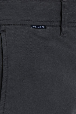 dark grey heavy stretch cotton men's trousers | MR MARVIS