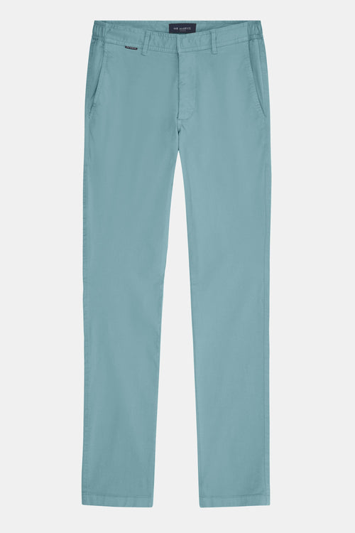 blue green stretch cotton men's trousers | MR MARVIS