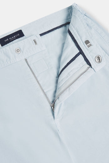 light blue stretch cotton men's trousers | MR MARVIS