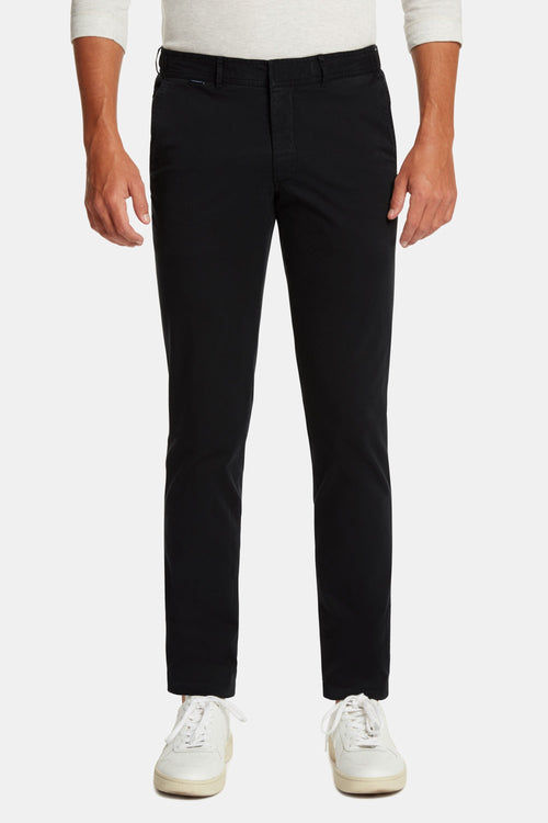 black stretch cotton men's trousers | MR MARVIS