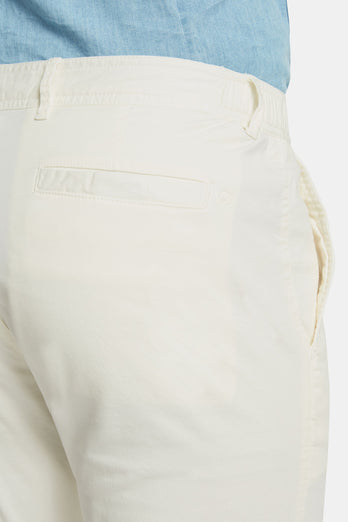 off white stretch cotton men's trousers | MR MARVIS