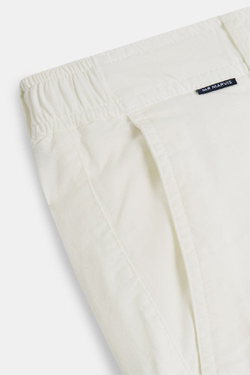 off white stretch cotton men's trousers | MR MARVIS