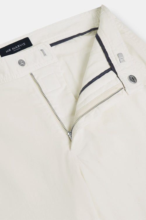 off white stretch cotton men's trousers | MR MARVIS