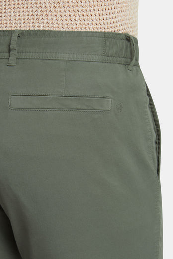 green stretch cotton men's trousers | MR MARVIS