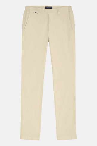 beige stretch cotton men's trousers | MR MARVIS