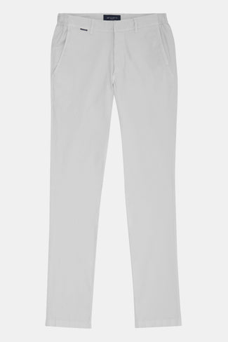 light grey stretch cotton men's trousers | MR MARVIS