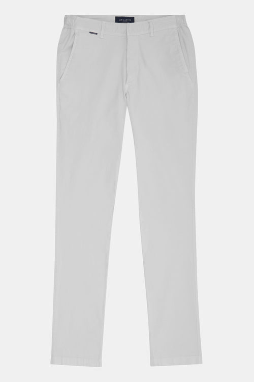 light grey stretch cotton men's trousers | MR MARVIS