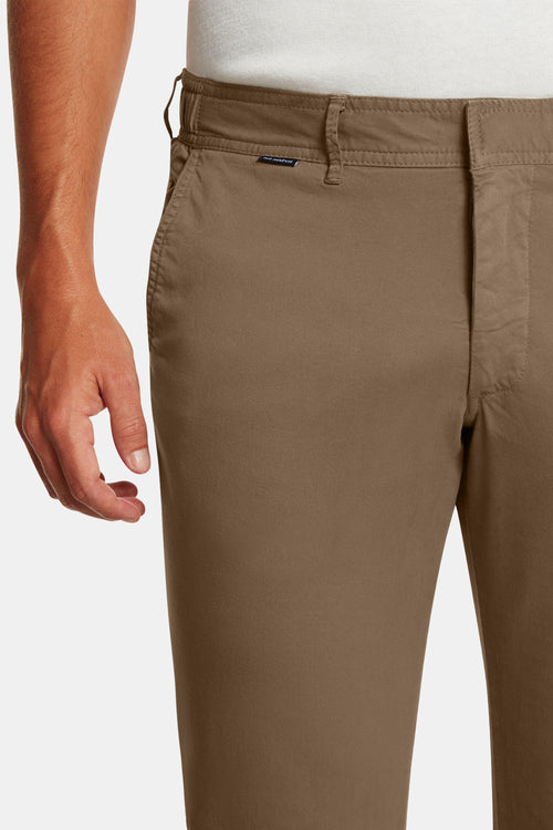 brown stretch cotton men's trousers | MR MARVIS