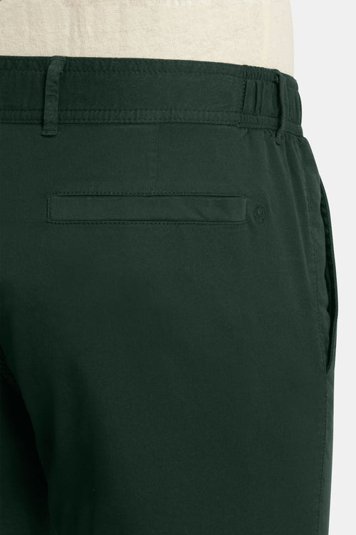 dark green stretch cotton men's trousers | MR MARVIS