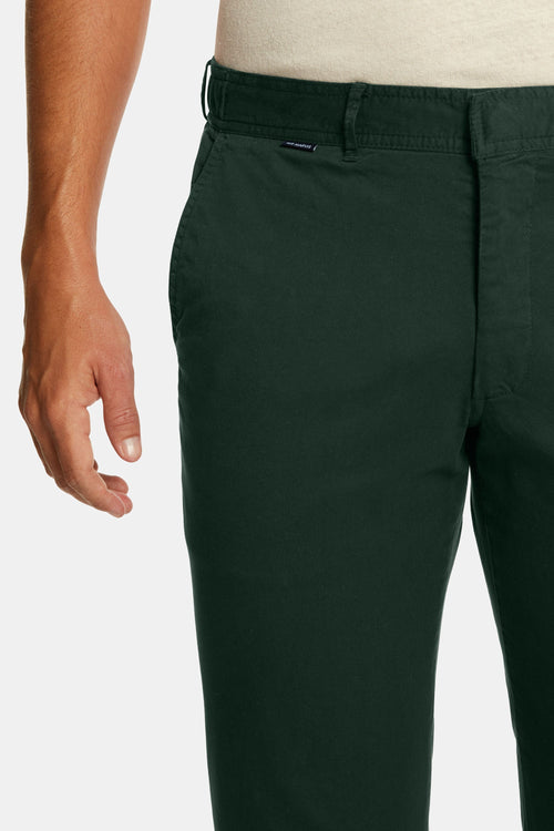 dark green stretch cotton men's trousers | MR MARVIS