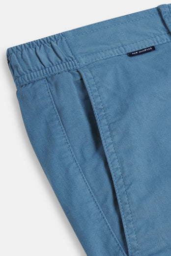 blue stretch cotton men's trousers | MR MARVIS