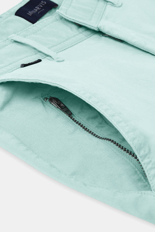 mint green stretch cotton men's trousers | MR MARVIS