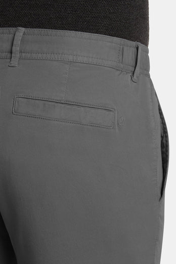 mid grey stretch cotton men's trousers | MR MARVIS