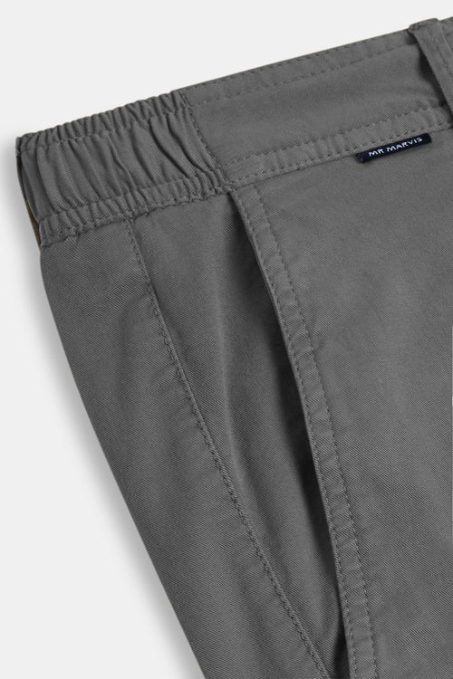 mid grey stretch cotton men's trousers | MR MARVIS