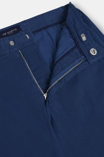 dark blue stretch cotton men's trousers | MR MARVIS