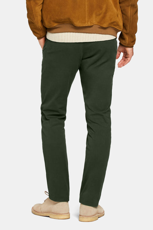 dark green heavy stretch cotton men's trousers | MR MARVIS