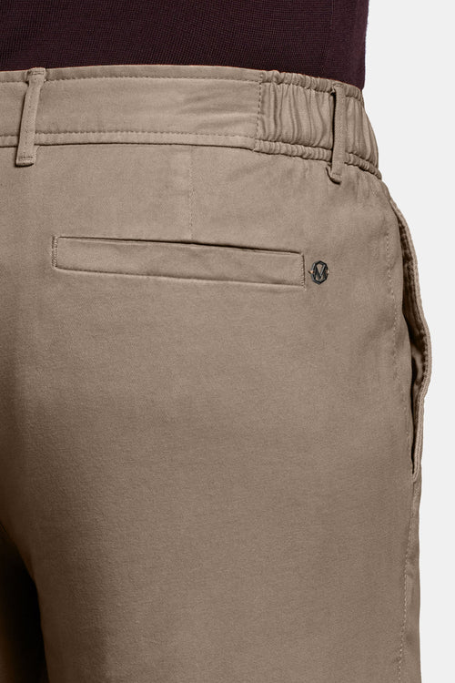 brown heavy stretch cotton men's trousers | MR MARVIS