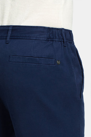 dark blue heavy stretch cotton men's trousers | MR MARVIS