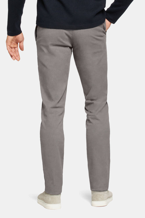 mid grey heavy stretch cotton men's trousers | MR MARVIS