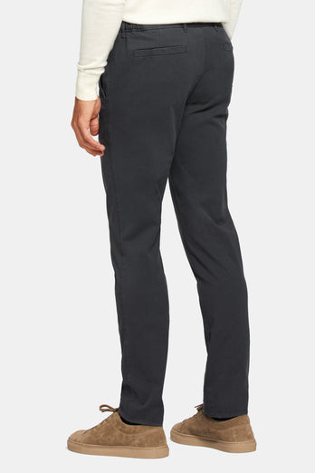 dark grey heavy stretch cotton men's trousers | MR MARVIS