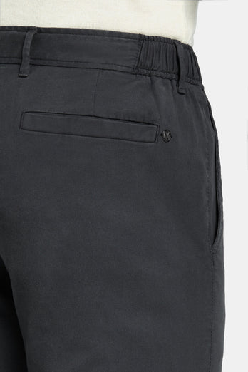 dark grey heavy stretch cotton men's trousers | MR MARVIS