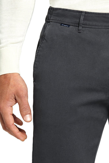 dark grey heavy stretch cotton men's trousers | MR MARVIS